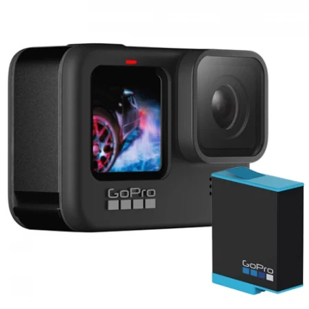 Paket Gopro Hero 9 Action Camera Black + GoPro GP-ADBAT-001 Rechargeable Li-Ion